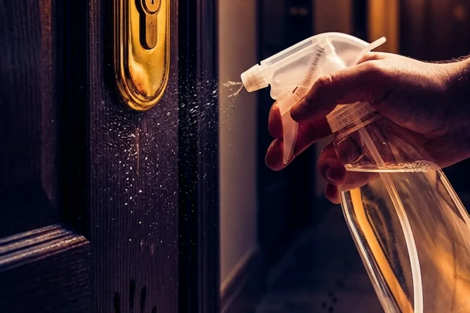 Addio insetti in ingresso con un solo gesto: il trucco del vaporizzare aceto sulla porta di casa