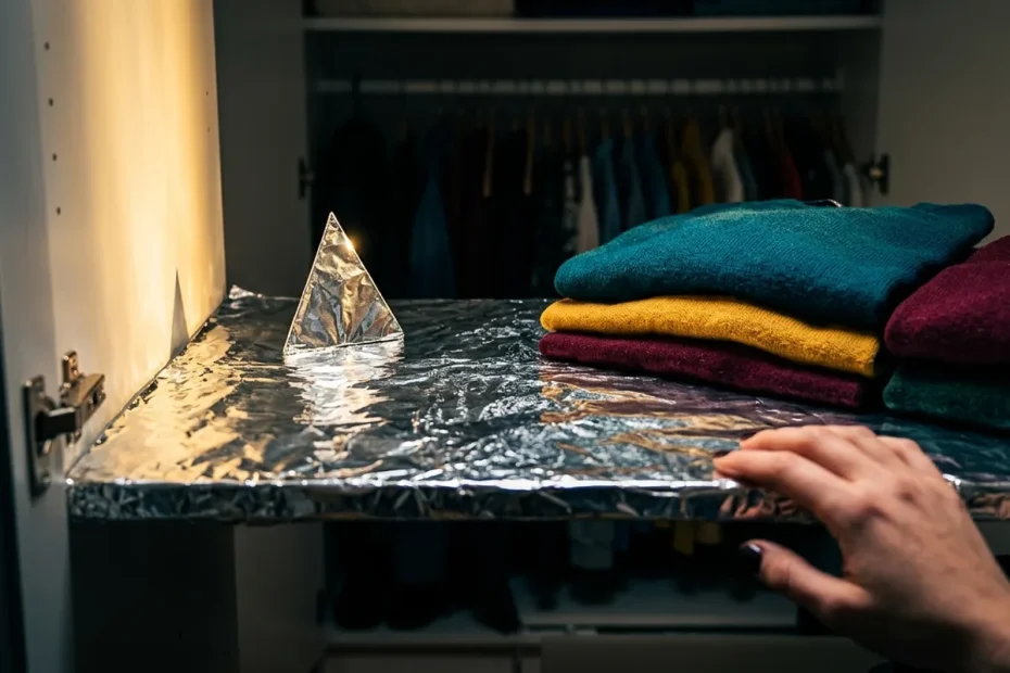 Metti un foglio di carta stagnola nell’armadio: succede qualcosa di incredibile