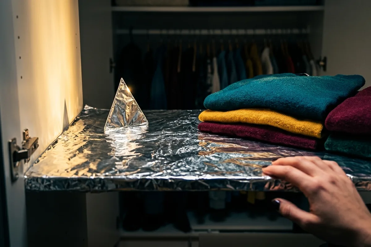 Metti un foglio di carta stagnola nell’armadio: succede qualcosa di incredibile